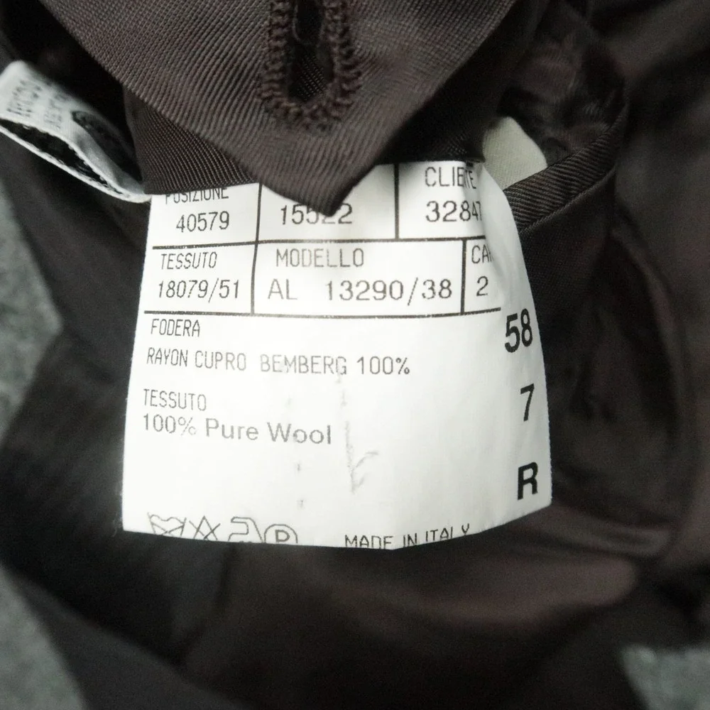 Canali Blazer Mens 46R Gray Wool‎ Woolmark Striped Sport Coat Jacket Italy